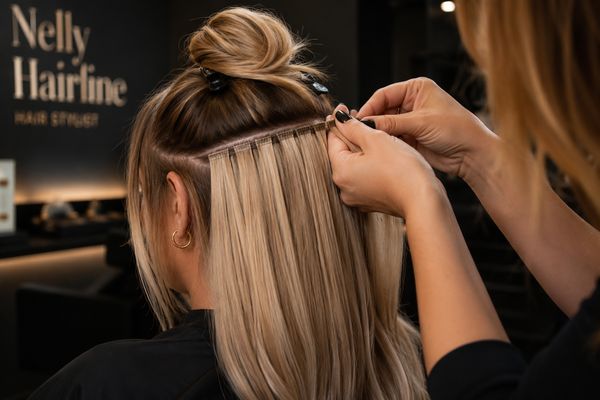 Hair extension application at home